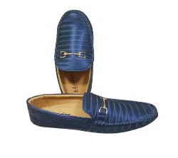 Navy Blue Loafer Shoes