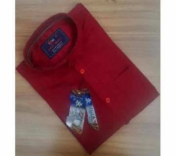 Full Sleeve Casual Shirt For Mens- Red 