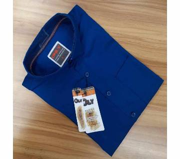 Full Sleeve Casual Shirt For Mens- Blue 