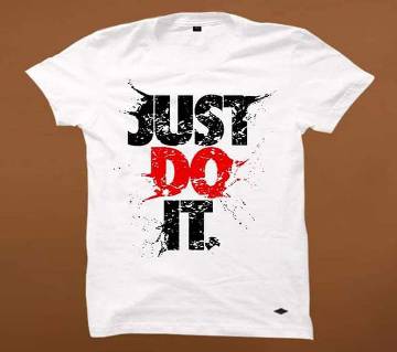 Just do it Half Sleeve Cotton T Shirt For Men 
