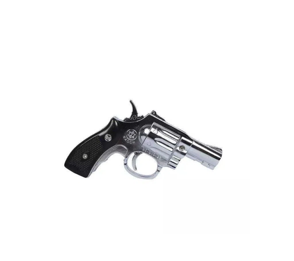 Metal Small BAOCH Gun Showpiece and Lighter - Black and Silver
