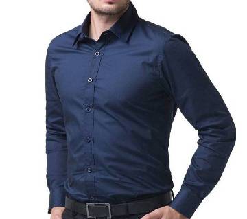 Navy Blue Full Sleeve Formal Shirt 