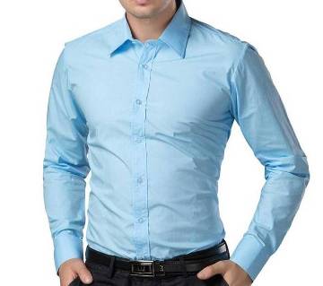Sky Blue Long Sleeve Formal Shirt for Men