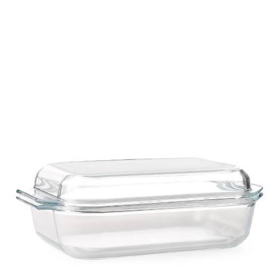 Oven Proof Glass serving Bowl 1 Piece With Glass Lid ( 1 liter
