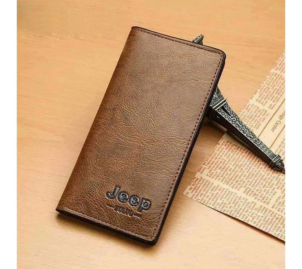 JEEP Leather Long Wallet for Men