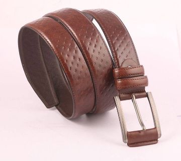 Chocolate PU Leather Formal Belt For Men