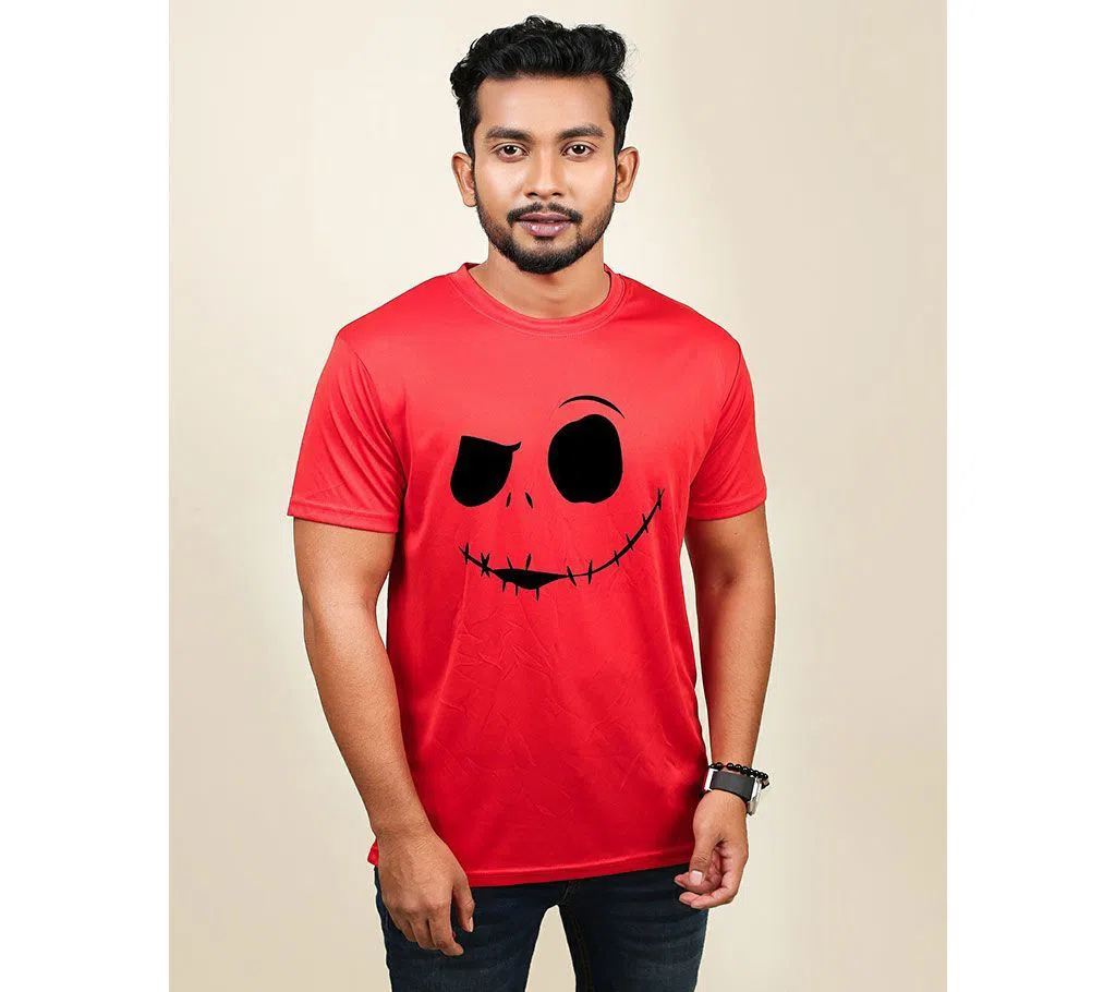 Zombie Menz Synthetic Fabric T-shirt - Red