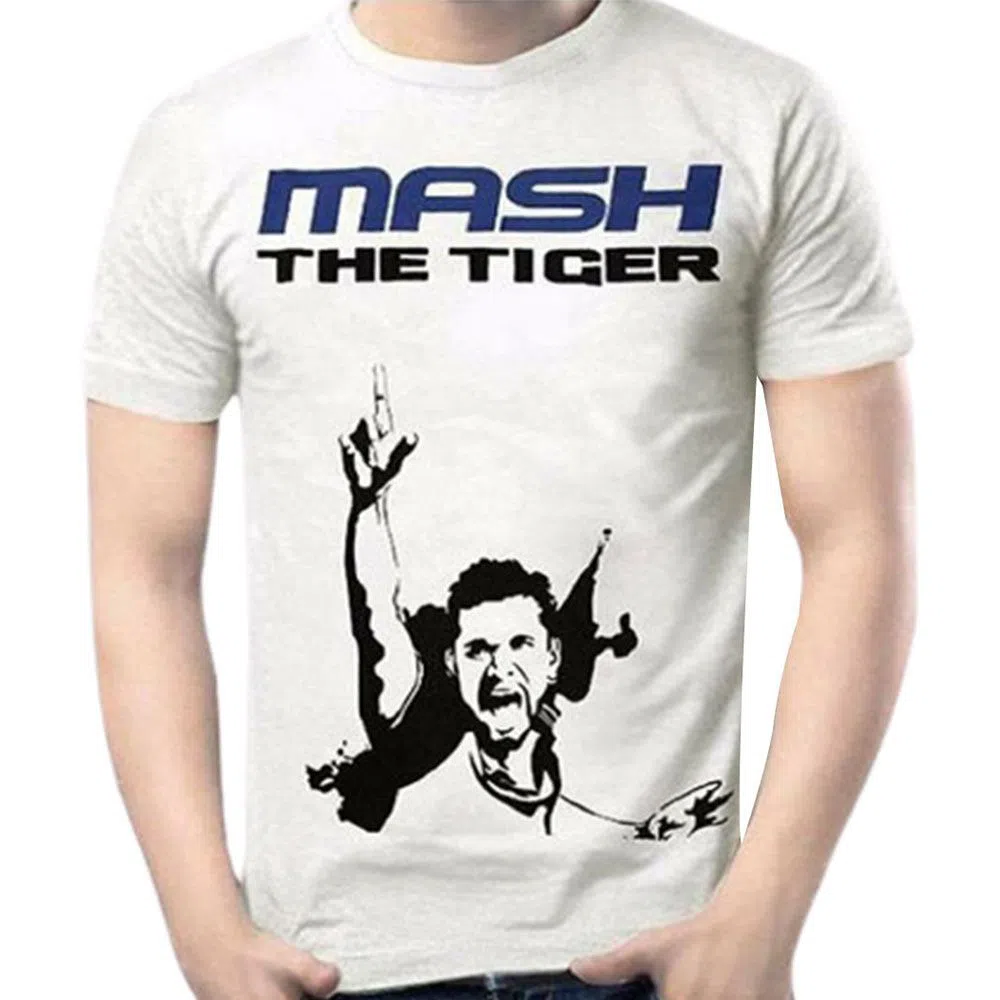 mASH tHE tIGER Menz Cotton Printed Tshirt