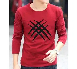 Wolverine Claw Menz Winter Full Sleeve Sweat T-shirt - Red