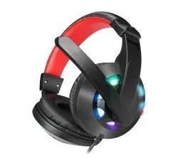 A65 3.5mm Gaming Headsets Big Headphones without and with LED Light Mic Stereo Earphones Deep Bass for PC Computer