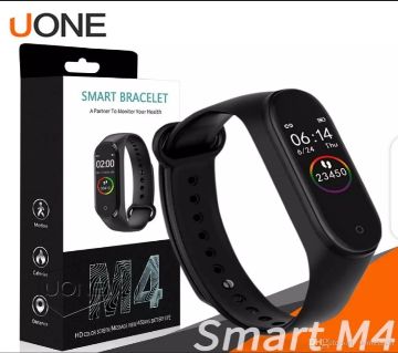 M4 Smart band 4 Fitness Tracker Watch Sport bracelet Heart Rate Blood Pressure Smartband Monitor Health Wristbands for Mi band 4- black