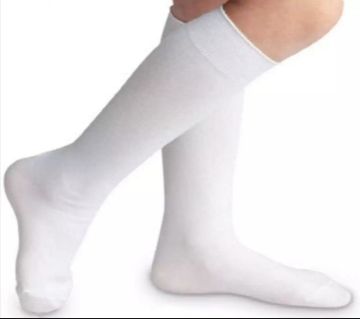 Cotton plus Mens Sock White color