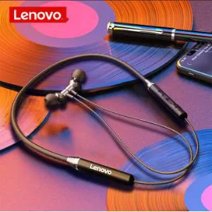 Lenovo HE05 Wireless Bluetooth Headphones - Black