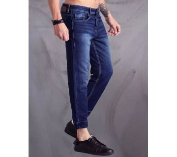  blue fit mid-rise clean lok strachable jeans pants for mens