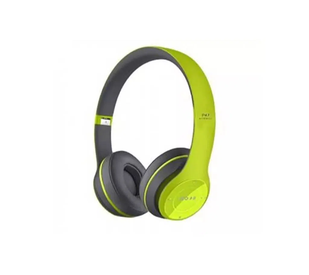 P47 Wireless Bluetooth headphones green Color