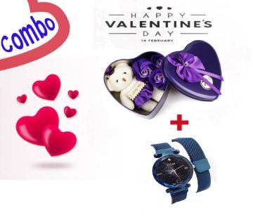 Valentines Watch & gift box Combo