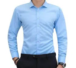 Full Sleeve Sky blue Colour Shirt For Man