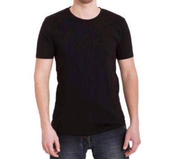 High quality cotton black t-shirt