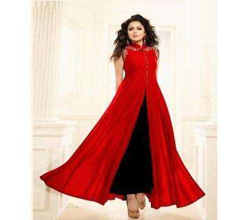 Designer Unstitched Georgette Embroidery Gown 