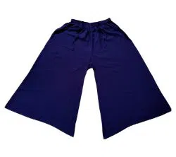 Linen Skirt Palazzo for Women - Navy Blue (B014)