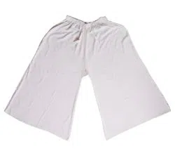 Linen Skirt Palazzo for Women - White (B012)
