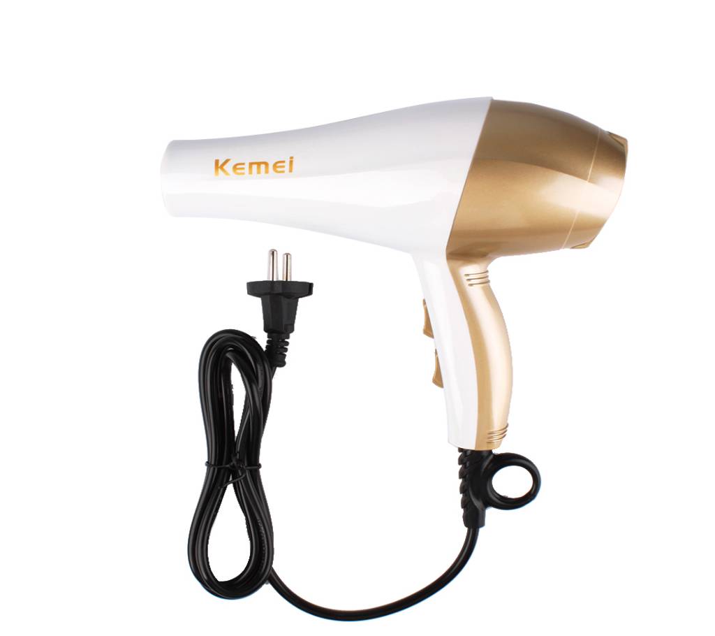 হেয়ার ড্রায়ার Kemei KM-810 - White and Gold বাংলাদেশ - 922179