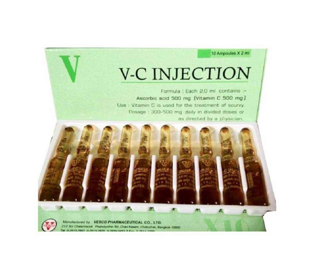V-C INJECTION 100% PURE VITAMIN C INJECTION AMPOULE ASCORBIC SKIN CARE ANTI-AGING, Thailand বাংলাদেশ - 743664