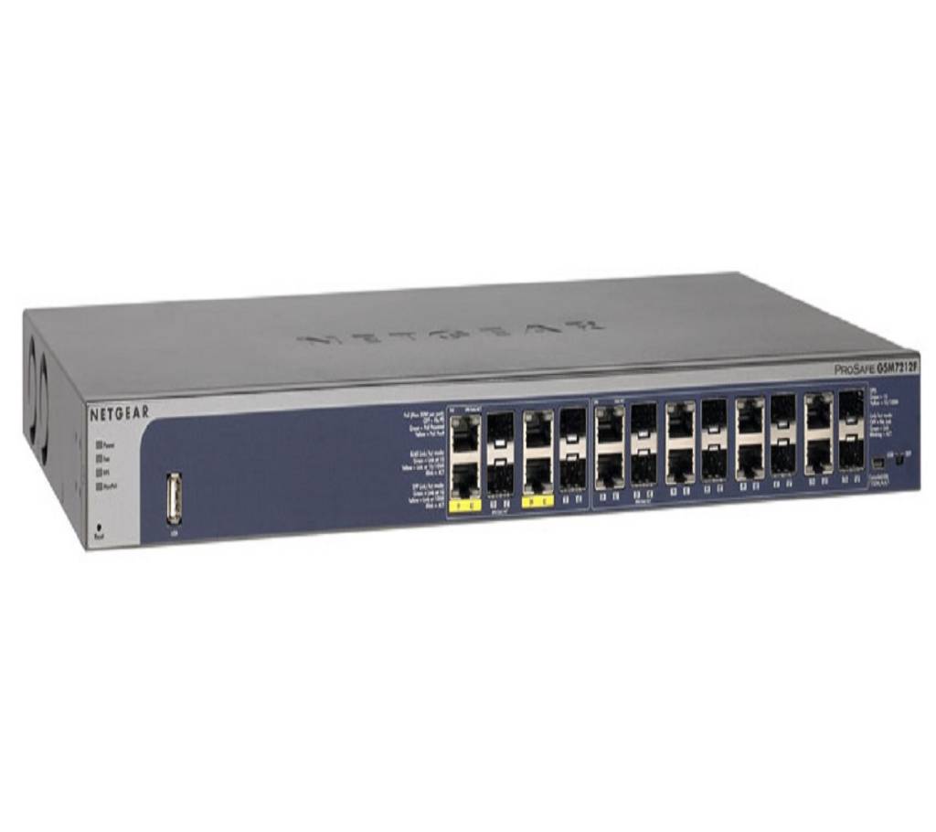 12 ports Gigabit Fiber & 12 ports Gigabit Ethernet (Combo) + 4 Port PoE+ Layer 2+ Managed Lifetime Warranty বাংলাদেশ - 751187