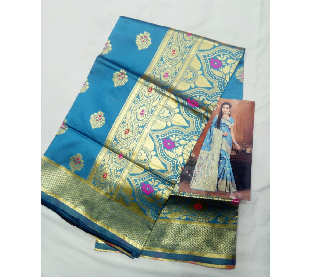 ইন্ডিয়ান কাতান শাড়ি including blouse piece বাংলাদেশ - 1152049