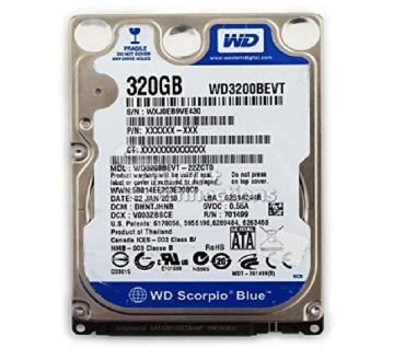 Western Digital 320GB Scorpio Blue SATAII 5400RPM 2.5IN 8MB Bulk/OEM Hard Drive WD3200BEVT- ল্যাপটপ হার্ড ডিস্ক