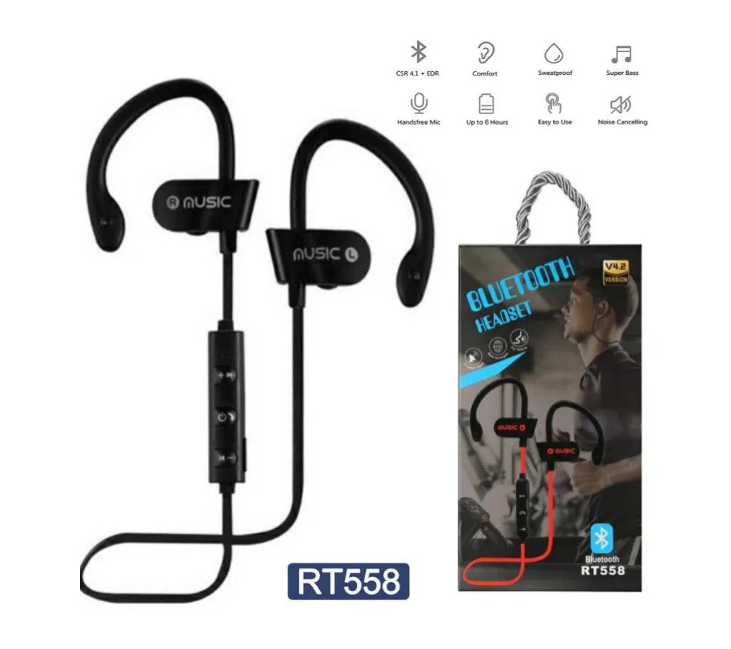 Bluetooth Wireless Earphone L4 RT558 Sport Bass Bluetooth Headset With Mic For All Phone