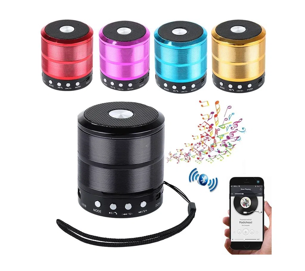 Wireless mini Bluetooth Speaker WS - 887 +USB/TF/RADIO/AUX 1pcs