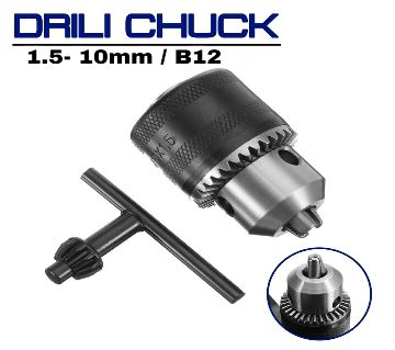 Drill Chuck with Key 1.5-10mm (3/8"-24UNF)