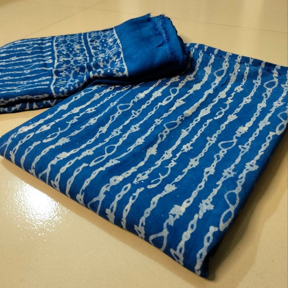 Premium Quality Cotton Silk Fabric Vegetable Tie-Dye Mom Batik Two Piece