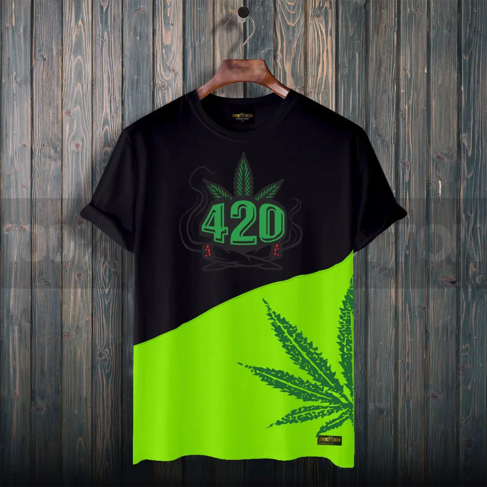 420 Cotton Half Sleeve T-shirt 