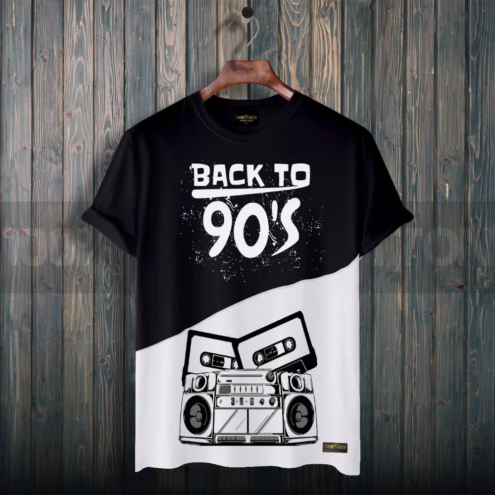 Back to 90s Cotton Half Sleeve T-shirt 