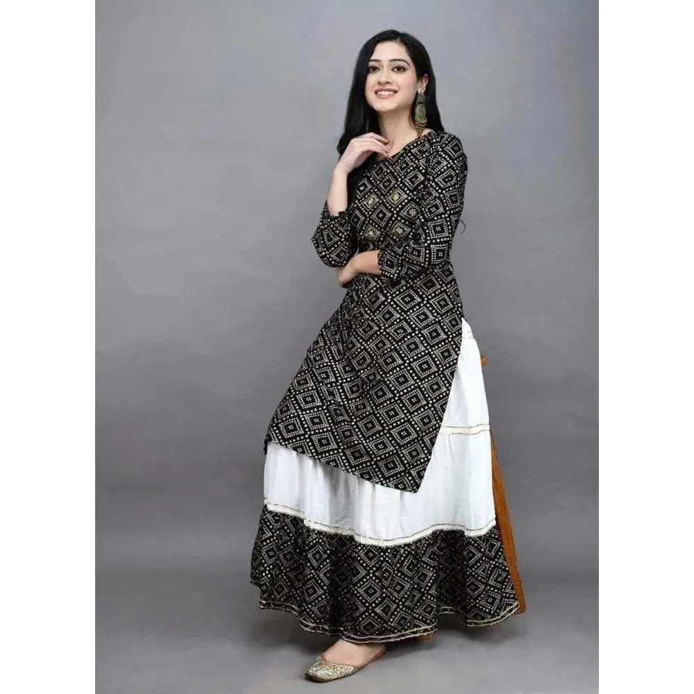 Unstitched Kameez  Ready made Skirt for Women