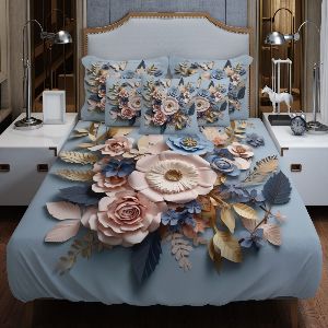 3D Bed Sheet Set (4 Pieces)