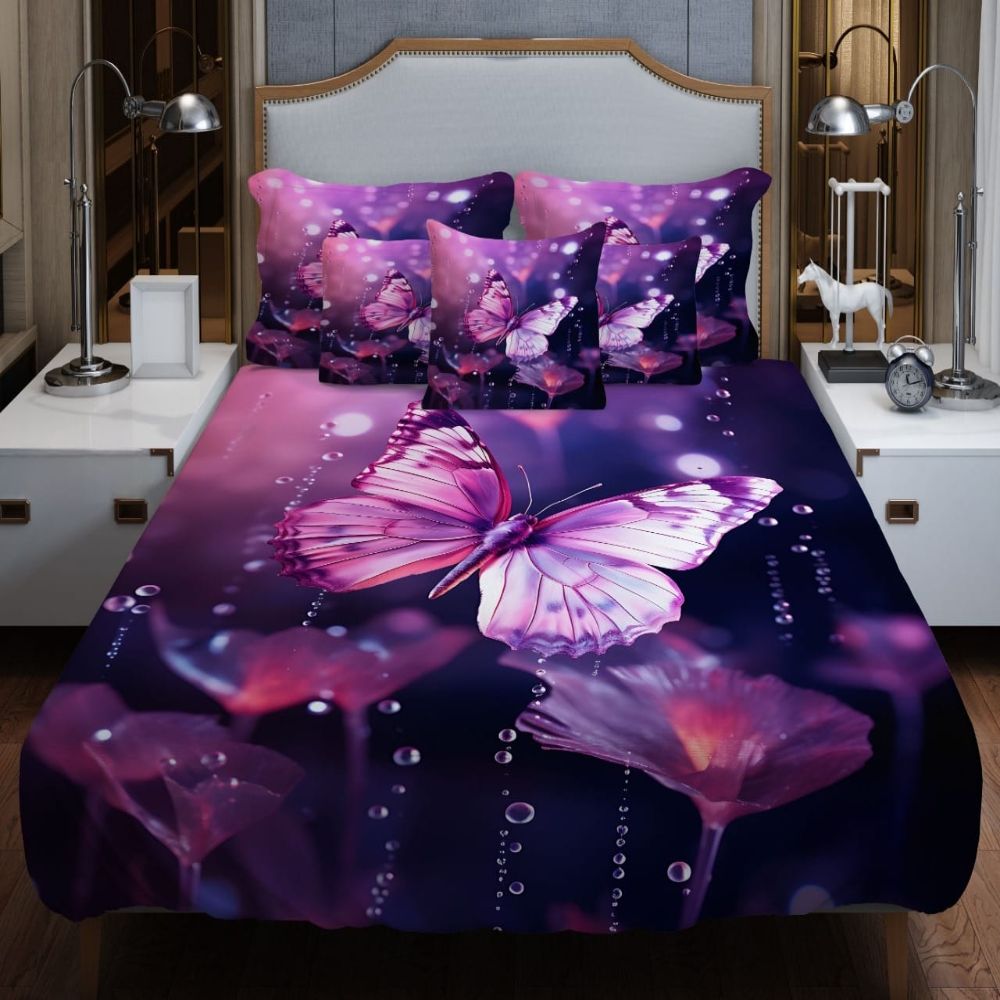 3D Bed Sheet Set (4 Pieces)