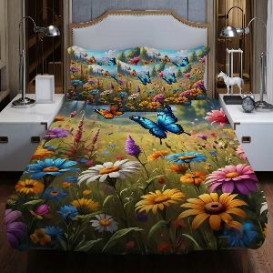 3D Bed Sheet Set (4 Pieces)