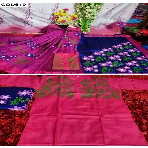 Couple Dhupian silk saree without blouse piece and Silk panjabi 