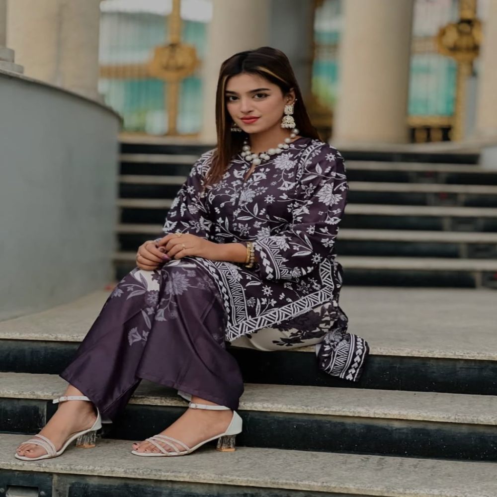 Chic and Sleek Majolica Print Co-Ord Set