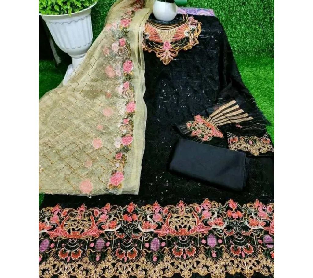 Unstitched Original Pakistani Catalog Dress for Women 1385409 buy from