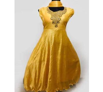 Unstitched Churidar gown for women-3pcs 