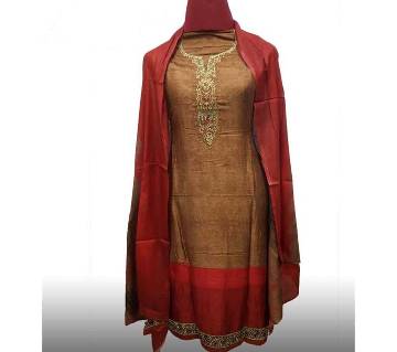 Unstitched Cotton Salwar kameez For women-3pcs 