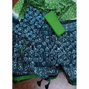 Unstitched Tie-dye Batik Cotton Dress