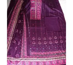 Unstitched soft cotton salwar kameez for women purple 