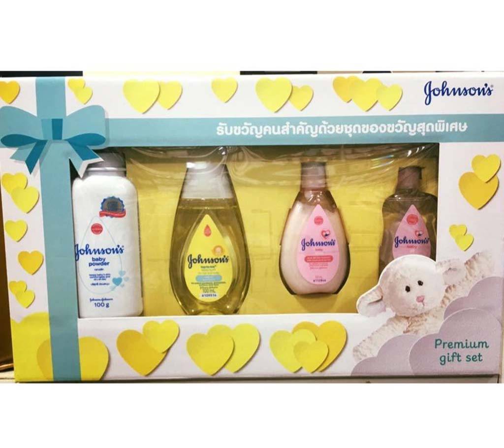 Johnson's বেবি বাথটাইম গিফট সেট (Lotion, Cream, Shampoo, Oil, Powder) from USA বাংলাদেশ - 1122143