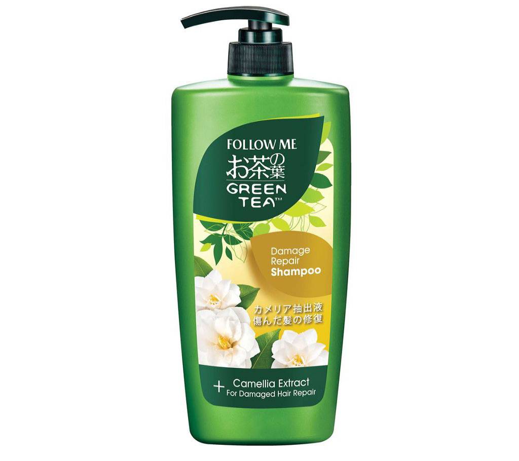 Follow me গ্রিন টি ড্যামেজ রিপেয়ার শ্যাম্পু  shampoo and camelia extract 400 ml-Malaysia বাংলাদেশ - 1142241