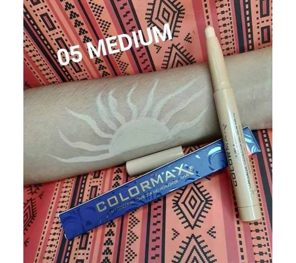 Colormax 3 in 1 কনসিলার, corrector & হাইলাইটার 05 medium-USA-1.4 gm বাংলাদেশ - 1142596